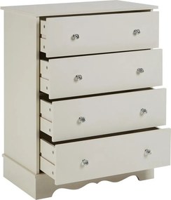Скрин в цвят слонова кост 69x89x42 cm Emily – Premier Housewares