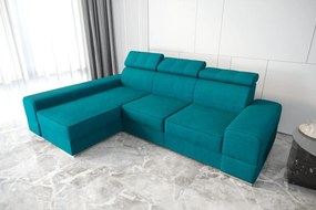 Ъглов диван Dren -Petrol-Left
