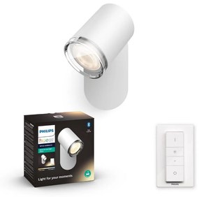 Philips - LED Димируем стенен спот за баня Hue ADORE 1xGU10/5W/230V IP44 + дистанционно