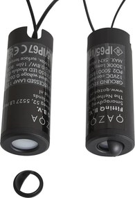 12V система черна 10 м с 5 наземни прожектора, включително LED IP44 - Voltaire Linsey