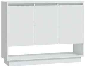 809530 vidaXL Сайдборд, бял, 97x31x75 см, инженерно дърво