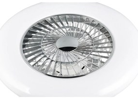 Бяло/в сребрист цвят LED осветително тяло за таван Visby – Trio