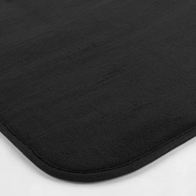 Черен килим за баня WC 45x45 cm Vitamine – douceur d'intérieur