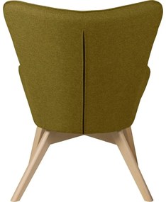 Зелен фотьойл с табуретка Niko – Ropez