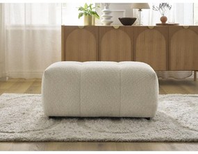 Бежова табуретка от прежда с примки от букле Roxelane – Bobochic Paris