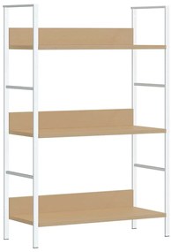 288221 vidaXL Библиотека с 3 рафта, дъб, 60x27,6x90,5 см, инженерно дърво