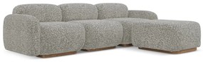 Сив модулен ъглов диван (променлив) Ailani – Makamii