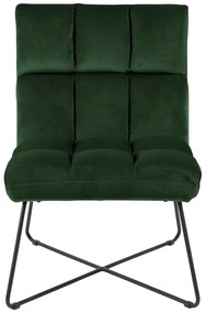 Зелено кадифено кресло Alba – Actona