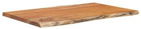 370608 vidaXL Плот за маса, 60x40x2,5 см, правоъгълен, акация масив, жив ръб