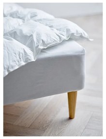 Бял еластичен чаршаф от органичен памук 90x200 cm Calm – Södahl