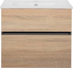 Стенен шкаф без мивка от декор от дъб в естествен цвят 60x52 cm Wisla – Støraa