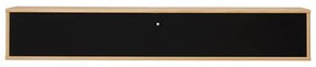 Масичка за телевизор от дъб в черен и естествен цвят 133x22 cm Mistral - Hammel Furniture