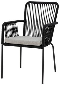 Черни трапезни столове в комплект от 2 броя Santino – Bloomingville