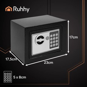 Сейф с код Ruhhy - метална каса за съхранение на ценности