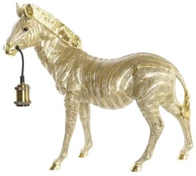 Настолна лампа DKD Home Decor Зебра Златен 220 V 50 W Модерен (55 x 22 x 51 cm)