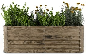 Blumfeldt High Grow Straight повдигната леха, 972 литра, Ергономична, Устойчива на атмосферните условия, Отворена основа