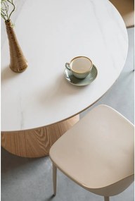 Кръгла трапезна маса с скаменен плот за маса ø 115 cm Almira – White Label