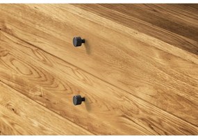 Нисък скрин с чекмеджета от дъбова дървесина 100x90 cm Retro - The Beds