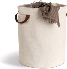 Бежов текстилен кош за пране 69 l Soft Storage – Bigso