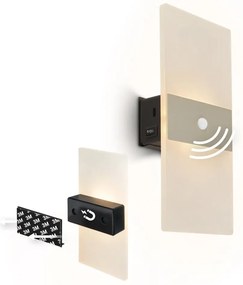 Briloner 3888012 - LED презареждаема стенна лампа със сензор AURA LED/2,5W/5V 1800 mAh матова