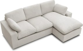 Бежов ъглов диван от рипсено кадифе Belair – Bobochic Paris