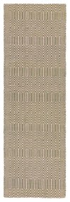Светлокафяв вълнен килим 66x200 cm Sloan - Asiatic Carpets