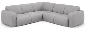 Светлосив ъглов диван (променлив/L форма) Molino – Micadoni Home
