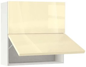 Горен шкаф МДФ Глосмакс 80Г (80см) Бял