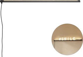 Модерна стенна лампа черна с LED - Letterbox