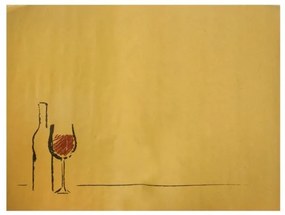 Хартиена подложка за хранене с декор "Вино" 30x40см (TP53)-ПАКЕТ 250бр LUNI PAPER - Horecano