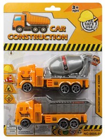 Комплект Превозни Средства Car Construction От триене 26 x 19 cm