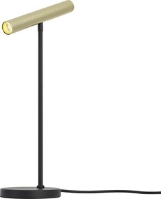 Модерна настолна лампа златиста с LED и димер с докосване - Neva