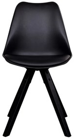 Комплект от 2 черни стола с черни крака Bergen - House Nordic