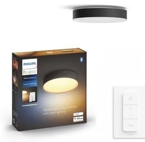 Philips - LED осветително тяло Hue ENRAVE S с възможност за димиране LED/9,6W/230V Ø 261 mm черно+ДУ