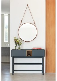 Тъмно сива конзолна маса 35x120 cm Corvo - Teulat