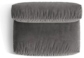 Сив кадифен модул за диван (среден модул) Martina – Micadoni