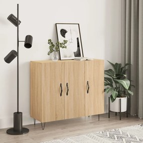 828103 vidaXL Сайдборд, дъб сонома, 90x34x80 см, инженерно дърво