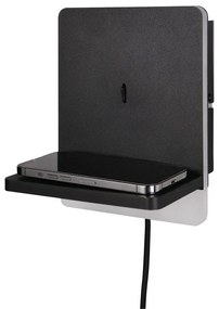 Матово черно LED затъмняваща се стенна лампа Fairfield – Trio