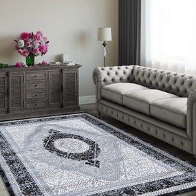 Изключителен черен килим във винтидж стил Ширина: 120 см | Дължина: 170 см