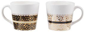 Керамични чаши в бяло-златист цвят в комплект от 2 бр., 300 ml London - Premier Housewares