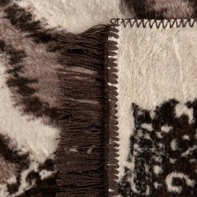 Луксозно одеяло EVA MINGE - кафяво с пискюли Ширина: 220 см | Дължина: 240 см