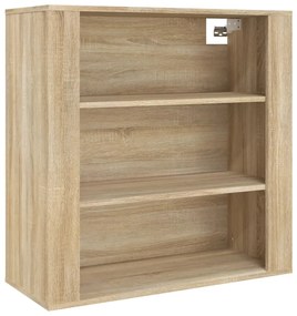 816595 vidaXL Стенен шкаф, дъб сонома, 80x33x80 см, инженерно дърво