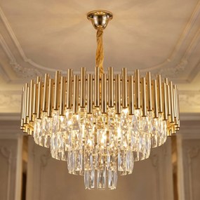 Кристална висяща лампа SWE103-CP GOLD
