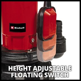 Електрическа потопяема дренажна помпа Einhell GE-DP 900 Cut, 900 W, 11.5 м, 16000 л/ч (4181550)