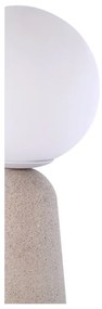 Сива настолна лампа , височина 29,5 cm Creta - SULION