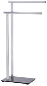WENKO 22090100 - Стойка за кърпи LAVA 42x81 см неръждаема стомана/сребърна/черна