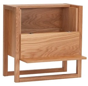 Шкаф за вино от дъбова дървесина в естествен цвят 59x60 cm NewEst - Woodman