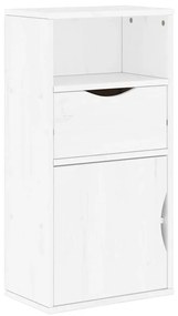 4103600 vidaXL Страничен шкаф с чекмедже ODDA White 40x24x79 cm