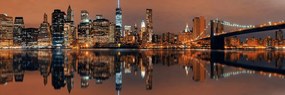 Картина на платно – Отражение на Манхатън във вода