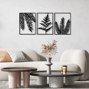 Метални декорации за стена в комплект от 3 броя118x50 cm Yakomo – Wallity